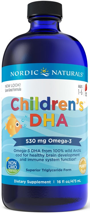 Nordic Naturals Children's DHA, 530mg Omega-3 Strawberry - 473 ml