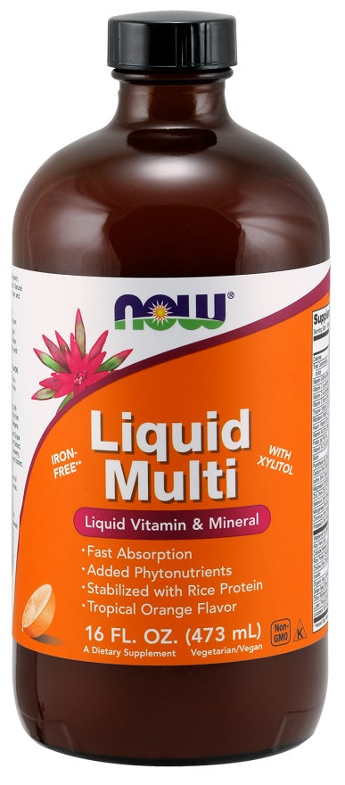 NOW Foods Liquid Multi, Wild Berry (Iron Free) - 473 ml