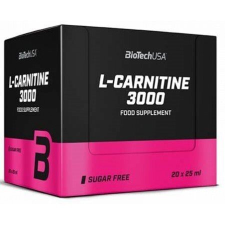 BioTechUSA L-Carnitine 3000, Lemon - 20 x 25 ml