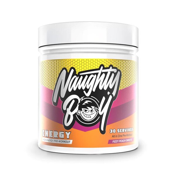 Naughty Boy Energy, Fizzy Peach Sweets - 390g
