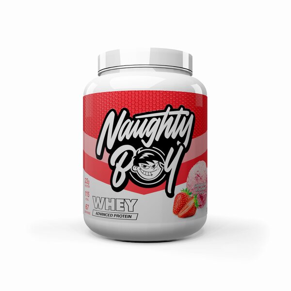 Naughty Boy Advanced Whey, Strawberry Milkshake - 2010g