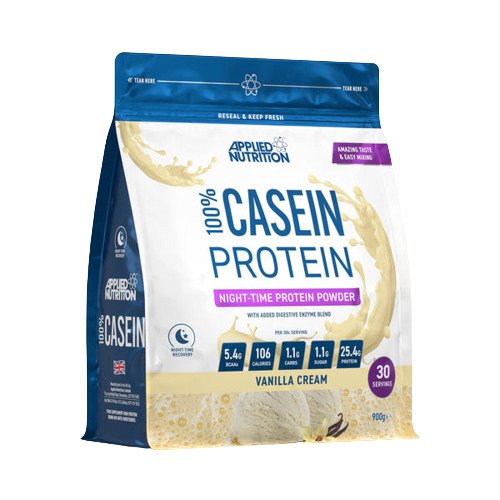 Applied Nutrition 100% Casein Protein, Vanilla Cream - 900g