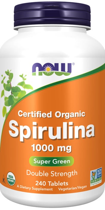 NOW Foods Spirulina, 1000mg - 240 tabs