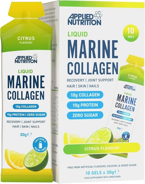 Applied Nutrition Liquid Marine Collagen, Citrus - 10 x 30g