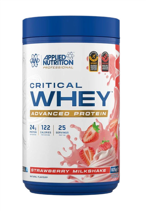 Applied Nutrition Critical Whey, Strawberry Milkshake - 825g