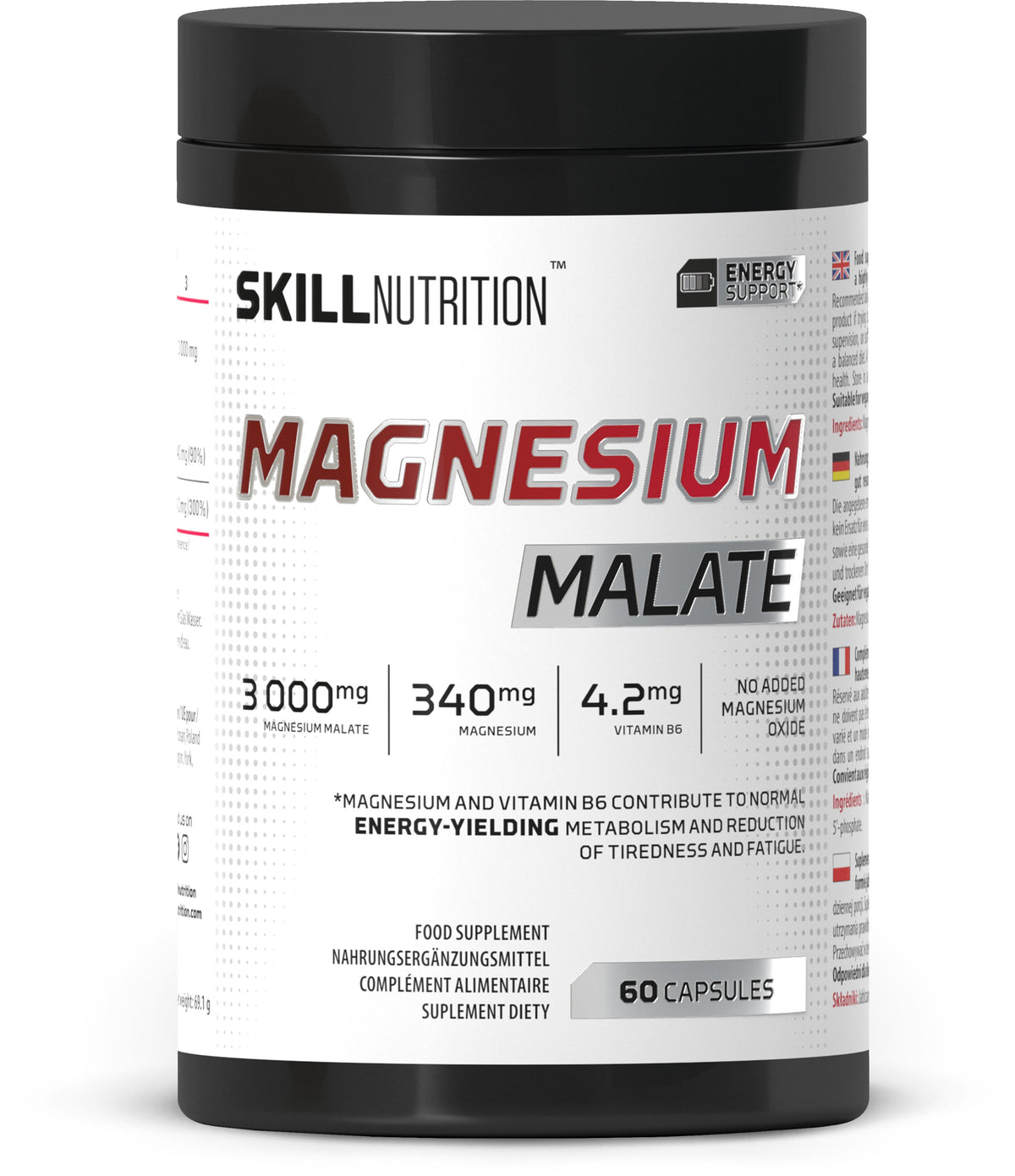 Skill Nutrition Magnesium Malate - 60 caps