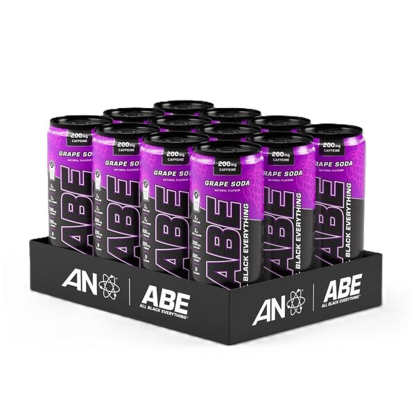 Applied Nutrition ABE Energy + Performance Cans, Grape Soda - 12 x 330 ml