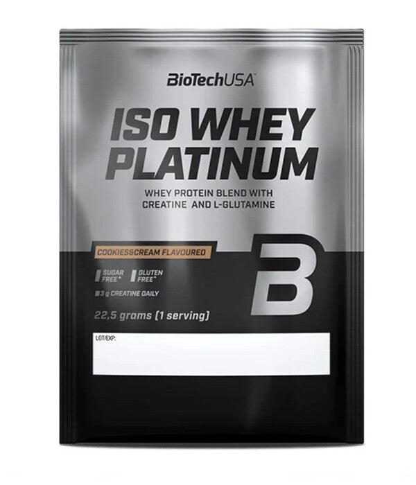 BioTechUSA Iso Whey Platinum, Cookies & Cream - 22.5g (1 serving)