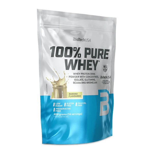 BioTechUSA 100% Pure Whey, Banana - 400g