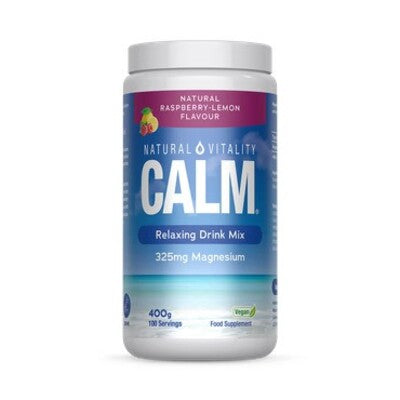 Natural Vitality Calm Relaxing Drink Mix, Natural Raspberry-Lemon - 400g