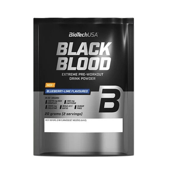 BioTechUSA Black Blood NOX+, Blueberry-Lime - 20g (2 servings)