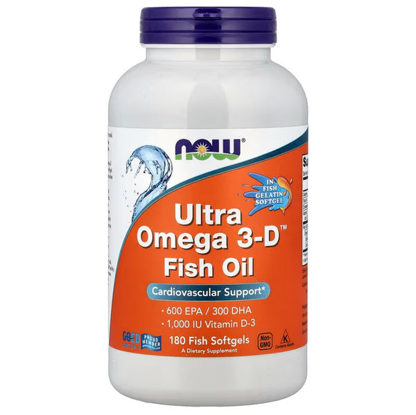 NOW Foods Ultra Omega 3-D Fish Oil - 180 softgels
